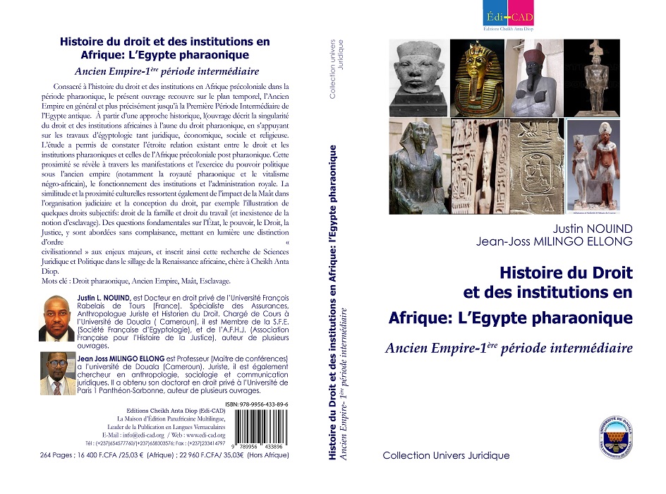 Histoire du droit et des institutions en Afrique : L’Egypte pharaonique. Ancienne Empire 1ère période intermédiaire